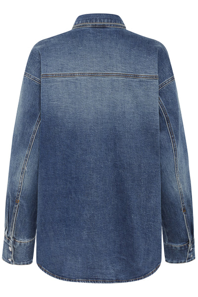 GZviva OZ skjorta Vintage blue denim - 10910575 Thumbnail