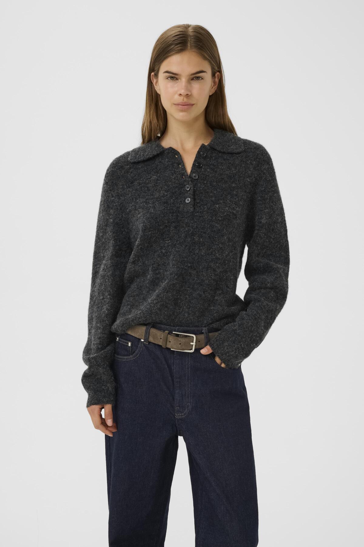 GZalpha polotröja Charcoal melange - 106286 - 10910589