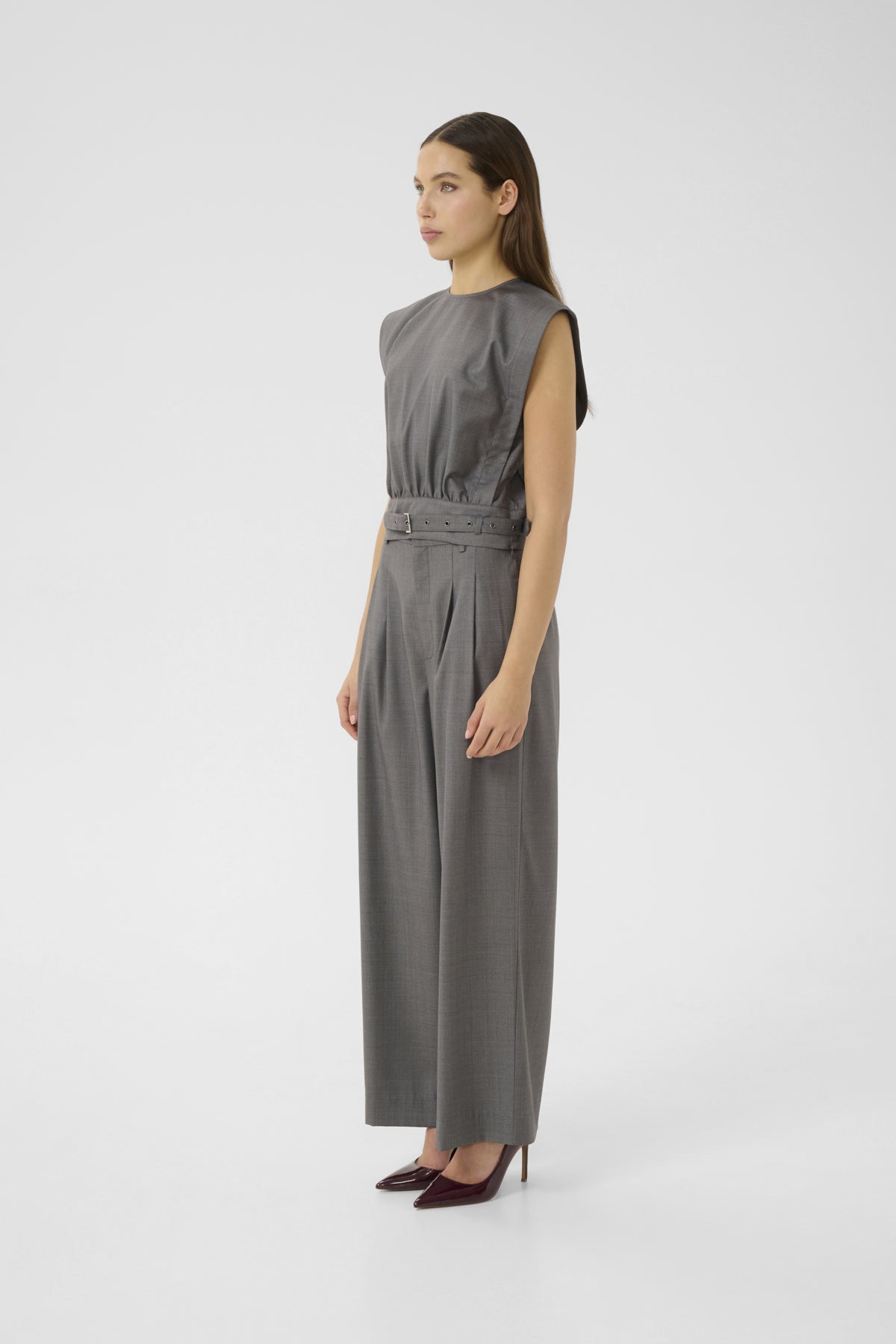 GZeffy HW pants Mörkgråmelerad - 10910622