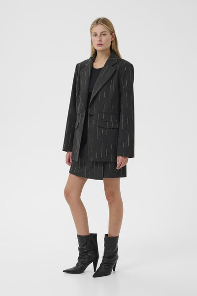 GZadira blazer Mörkgrå melange - 100494 - 10910707 Thumbnail