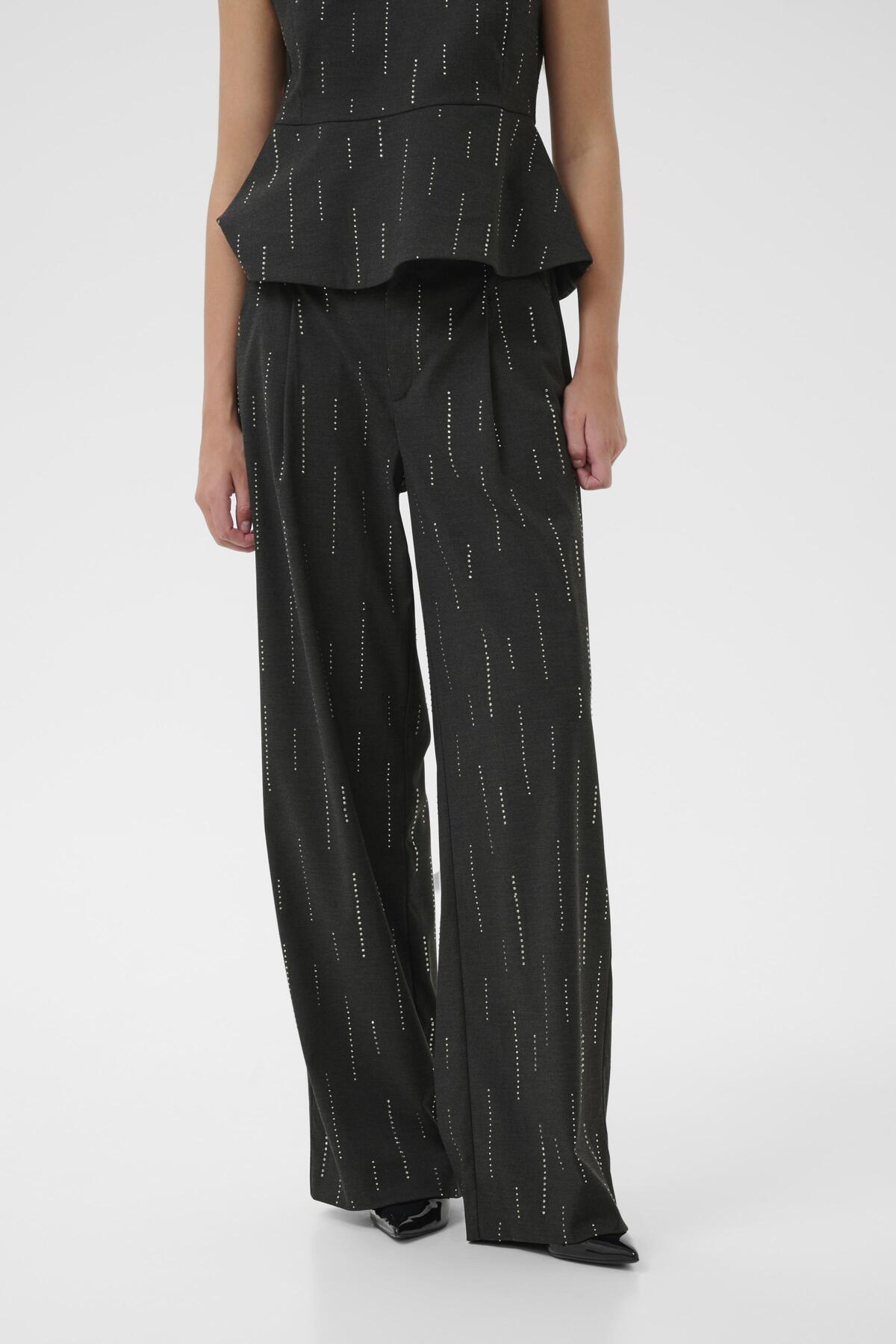 GZadira MW pants Mörkgråmelerad - 100494 - 10910708