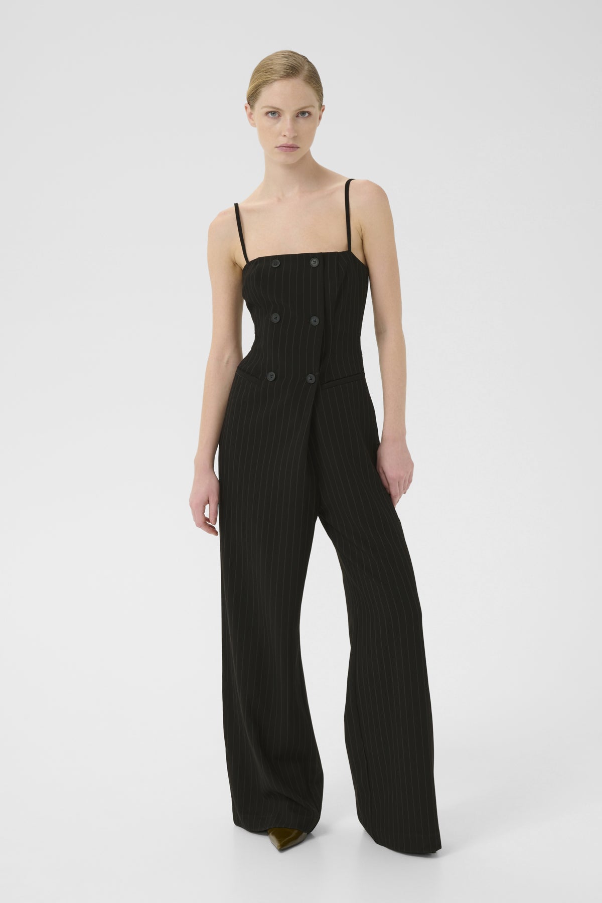 GZjoelle jumpsuit Svart nålrandig - 105270 - 10910726