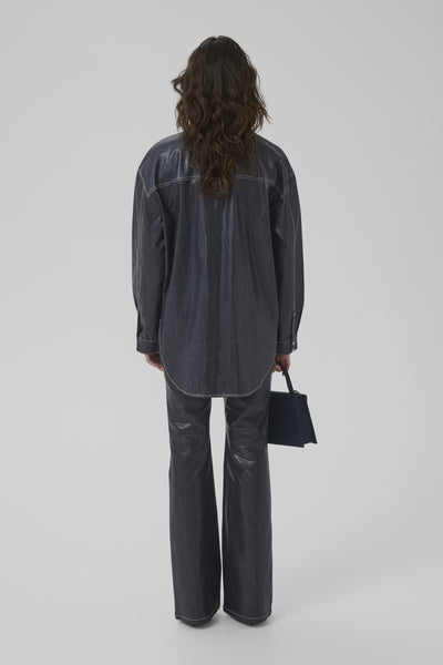GZpiper OZ Skjorta Rinse wash denim - 108305 - 10910737 Thumbnail