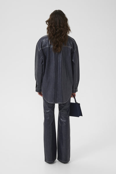 GZpiper HW utsvängda jeans Rinse wash denim - 108305 - 10910740 Thumbnail