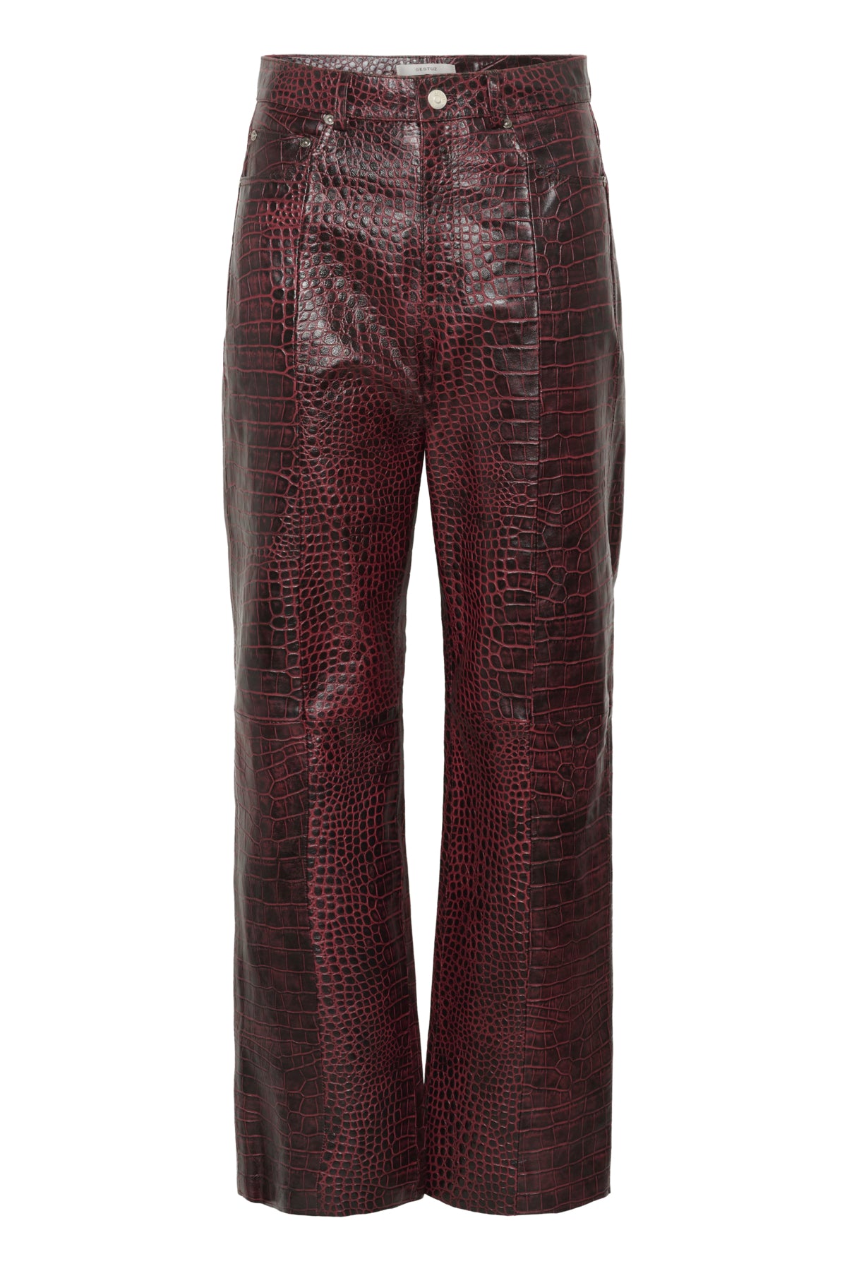 GZbasilia c HW straight pants Croco Aronia - 10910742