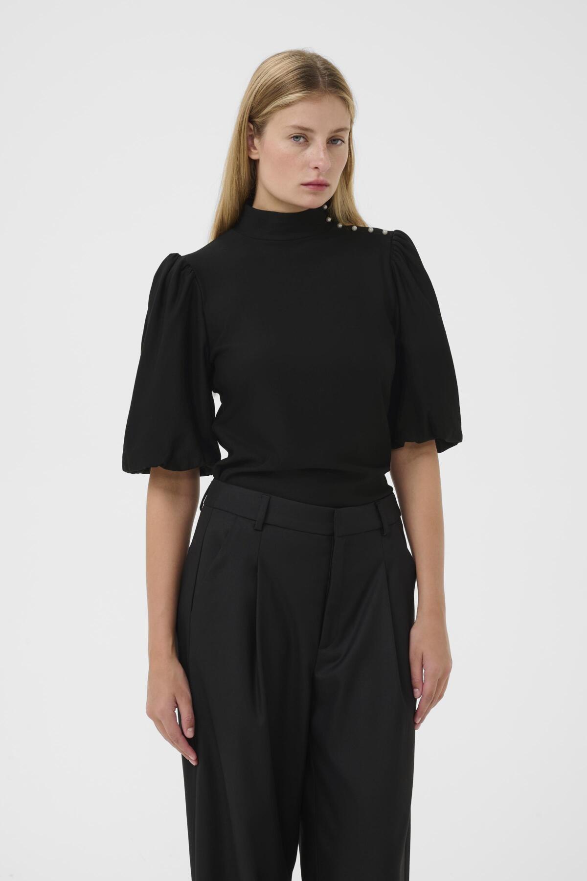 GZrifa button balloon top Black - 100017 - 10910760