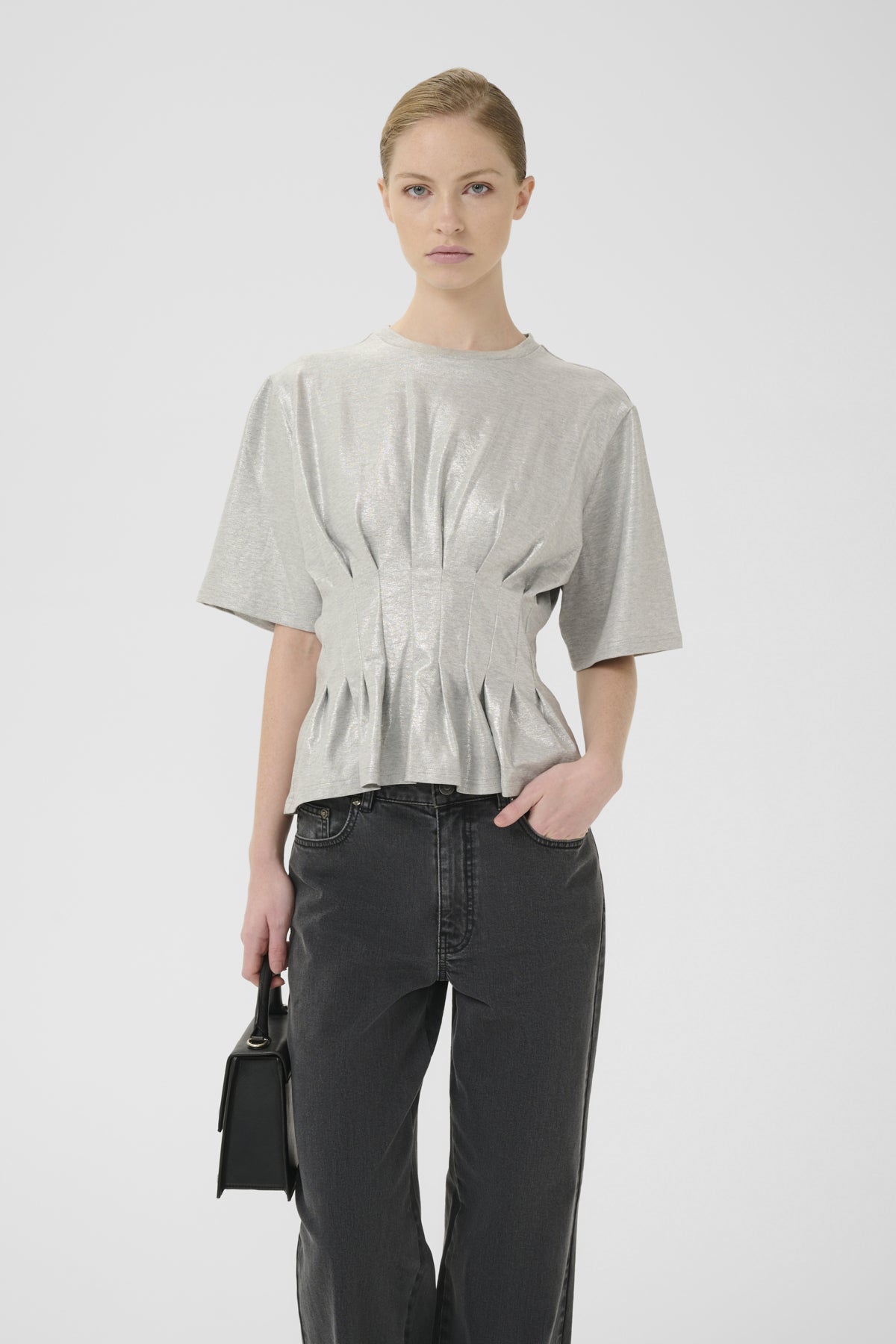 GZpamila tee LGM / Silver glitter foil - 108 - 10910766