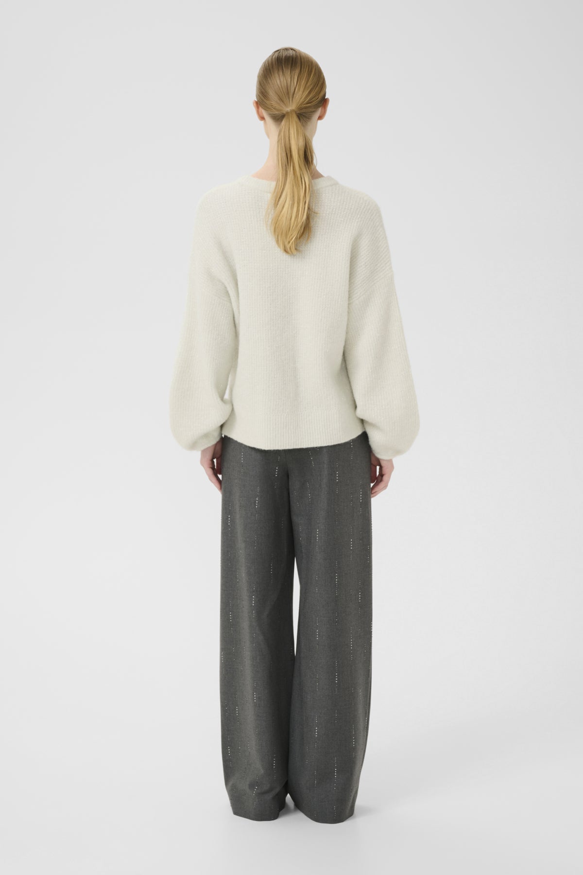 GZalpha shimmer pullover Ivory med lurex - 108703 - 10910816