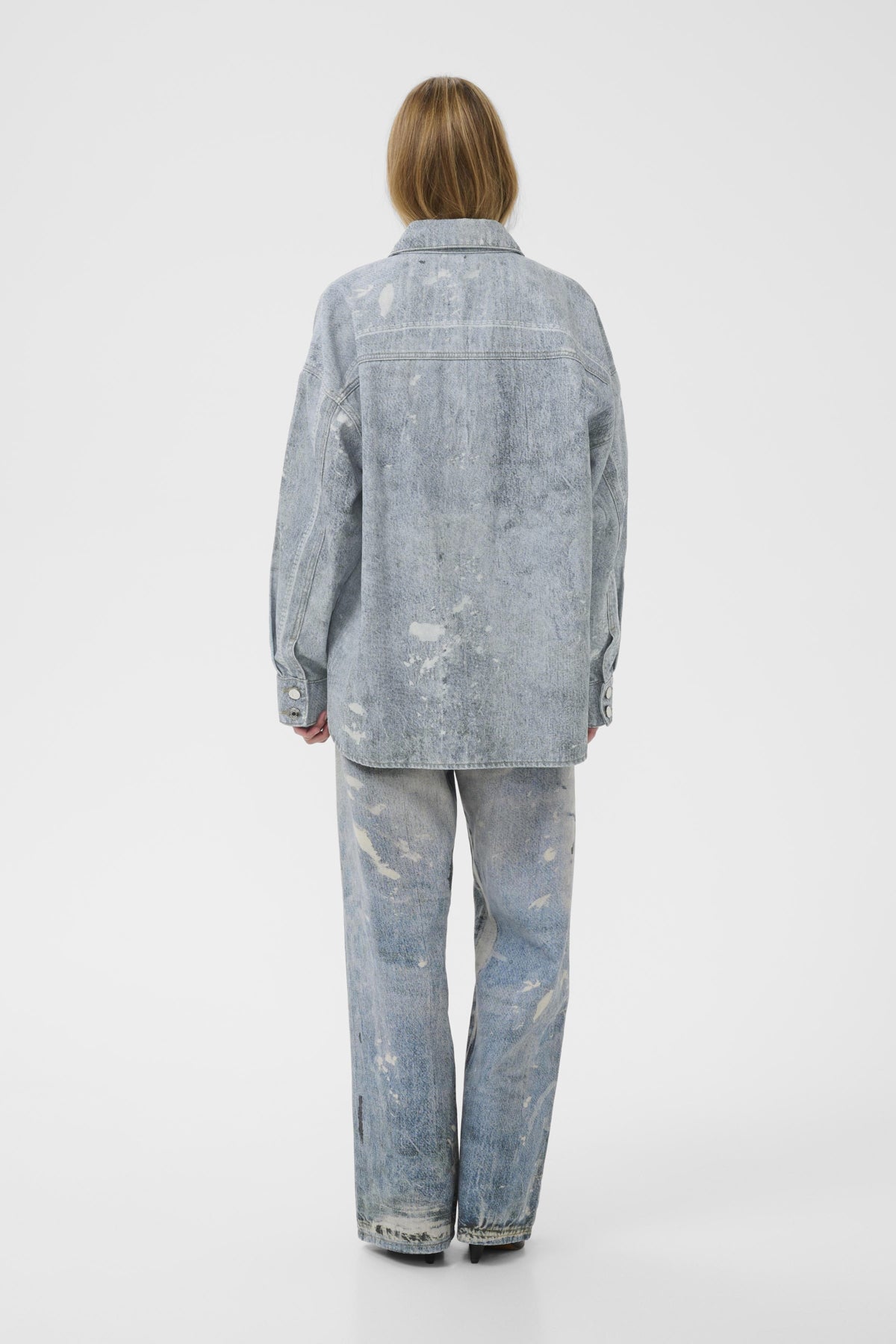 GZcornelia skjorta Printed denim blue - 108834 - 10910864