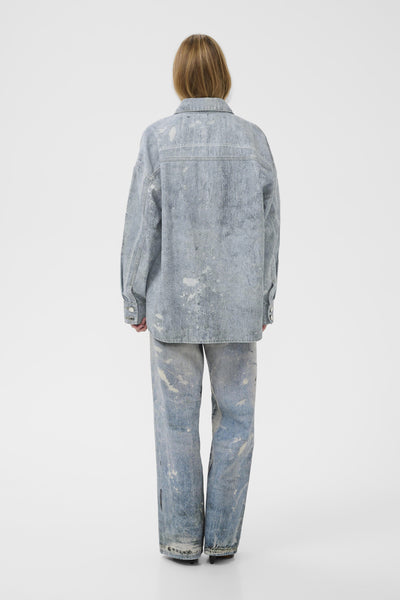 GZcornelia skjorta Printed denim blue - 108834 - 10910864 Thumbnail