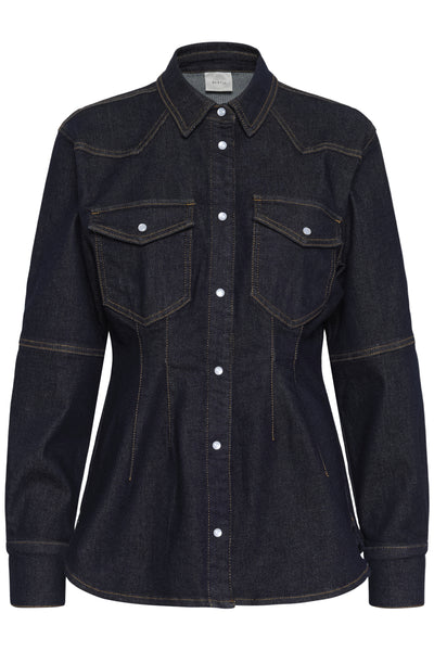 GZmae skjorta Dark Blue Rinse - 102429 - 10910867 Thumbnail