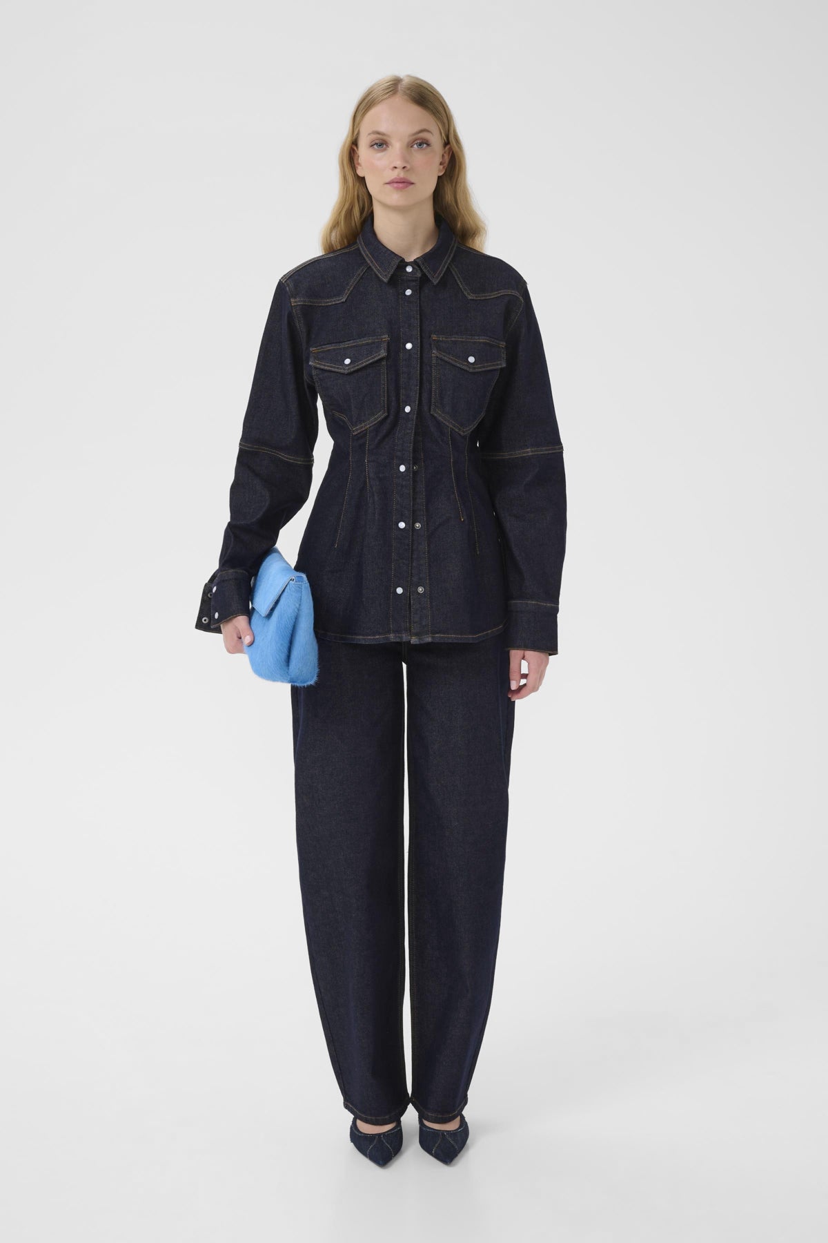 GZmae skjorta Dark Blue Rinse - 102429 - 10910867