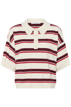 GZtaia ss polo pullover Egret/Cabernet/Poinsettia - 10 - 10910933