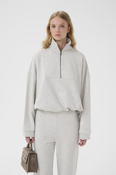 GZnormi sweatshirt Ultra light grey mélange - 108 - 10910978 Thumbnail