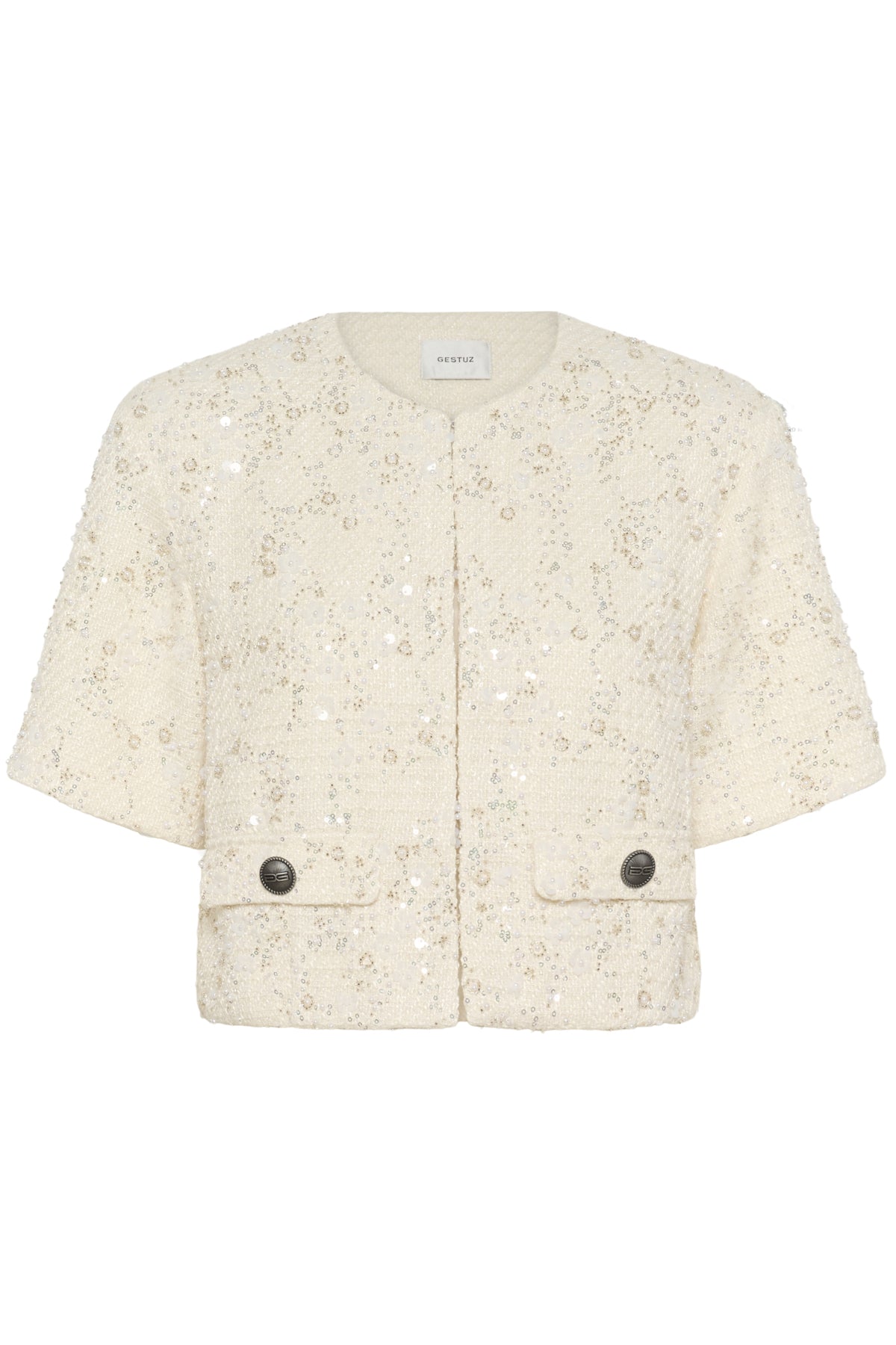 GZchanaya SS-jacka off-white pärlor - 109167 - 10911045