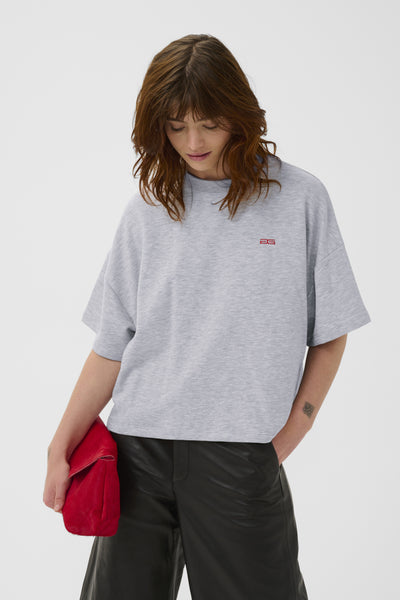 GZgilsa sweat tee Ultra light grey melange - 108 - 10911090 Thumbnail