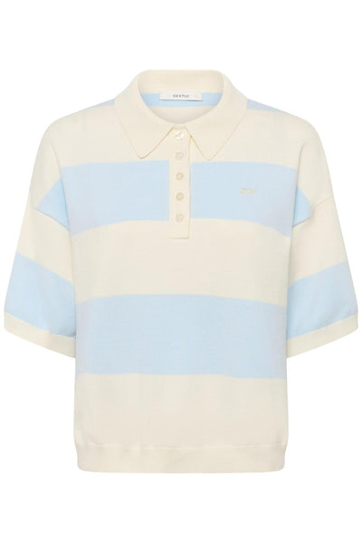 GZmaia ss polo pullover Blue Finch randig - 109362 - 10911141 Thumbnail