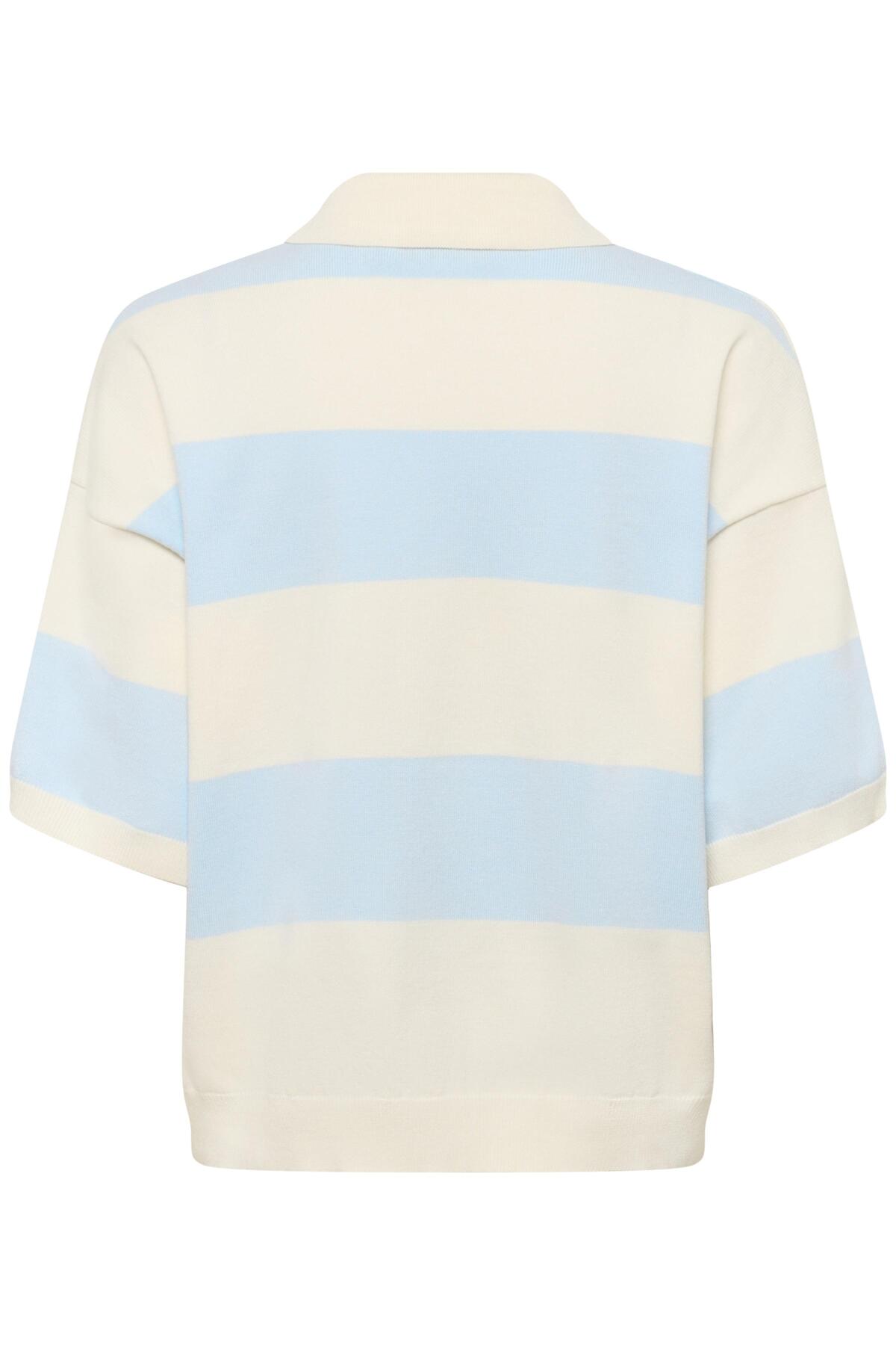 GZmaia ss polo pullover Blue Finch randig - 109362 - 10911141