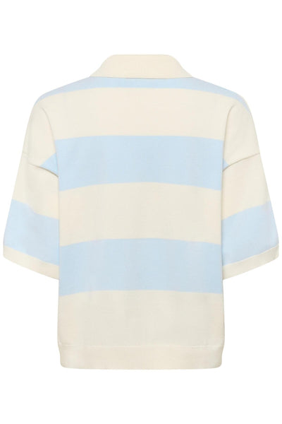 GZmaia ss polo pullover Blue Finch randig - 109362 - 10911141 Thumbnail