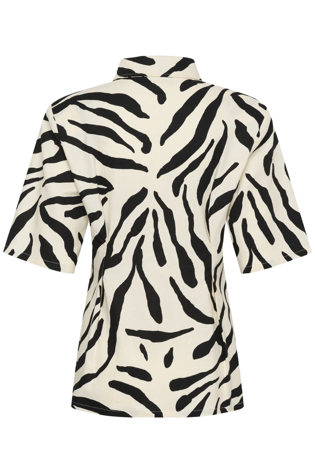 GZzeona P SS t-shirt med tryck svart vit djur - 1 - 10911161