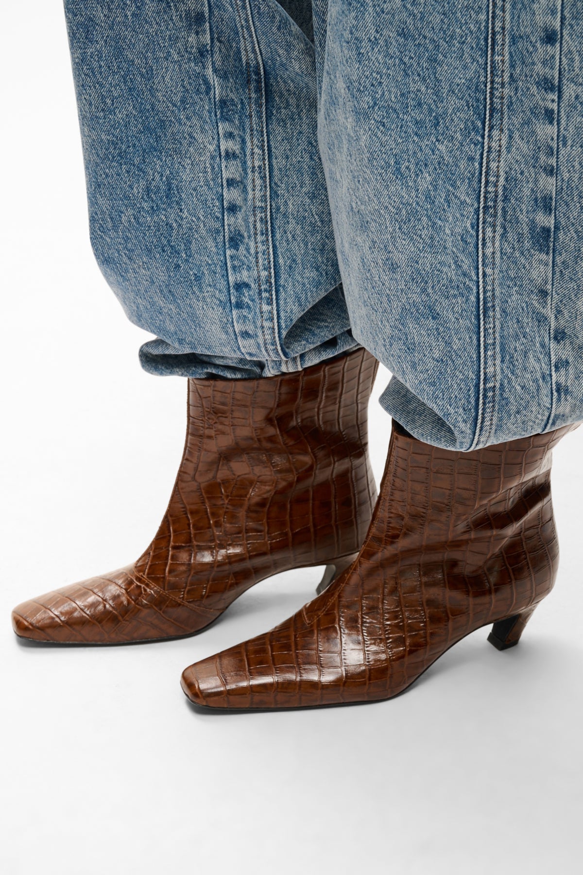GZcarter croco låga stövlar Brandy croco - 109698 - 10911416