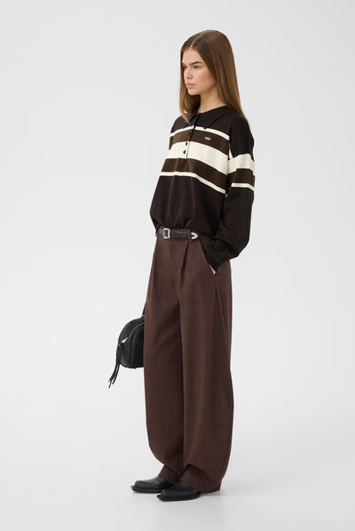 GZlavana HW pants brown check - 109903 - 10911441 Thumbnail