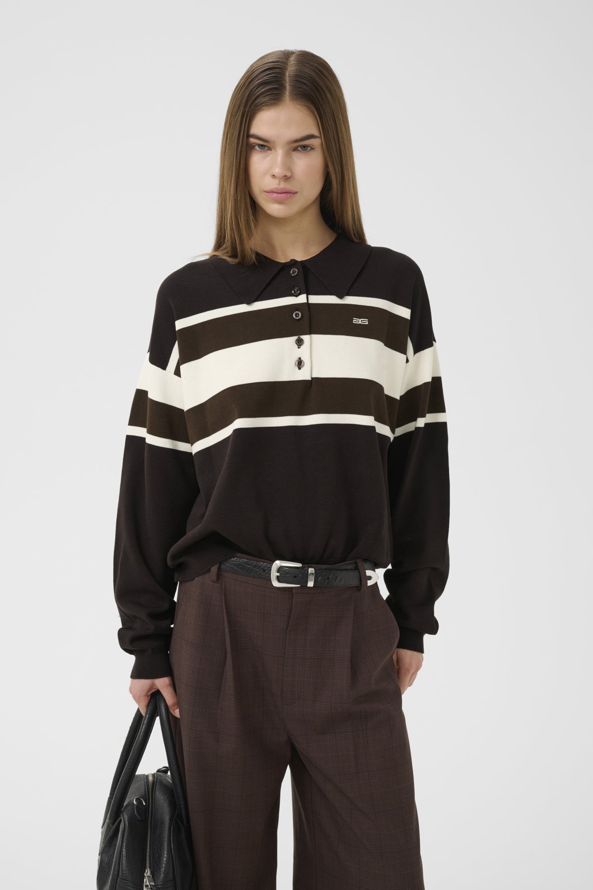 GZalexu pikétröja Ganache/Slate Black/Egret - 10 - 10911514