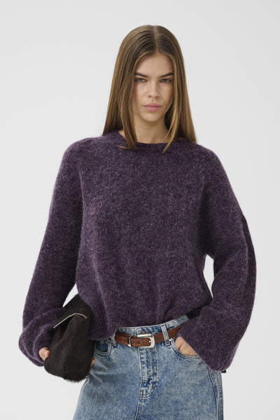 GZalpha slit pullover Juniper Mélange - 110048 - 10911517 Thumbnail