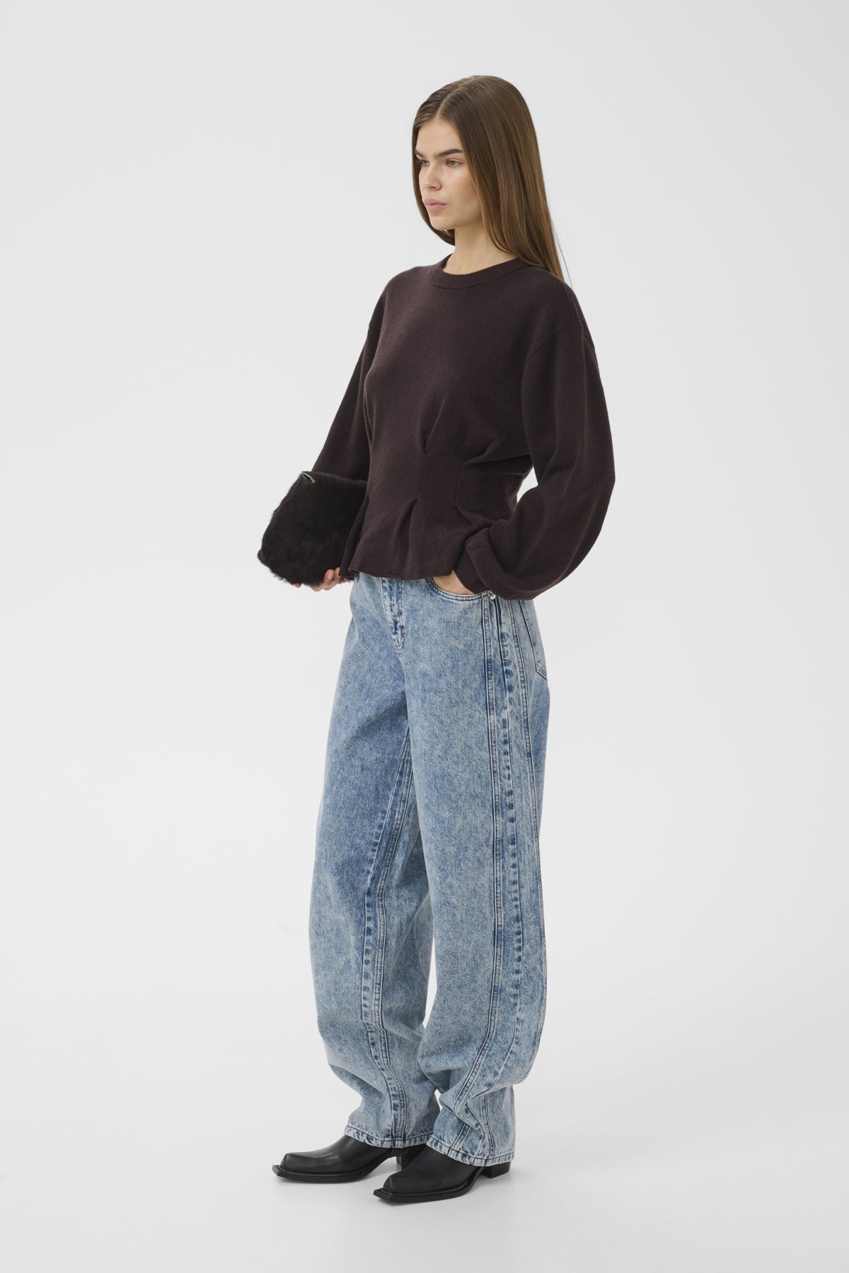 GZmawi HW ballongjeans Ljusblå acid wash - 109868 - 10911523