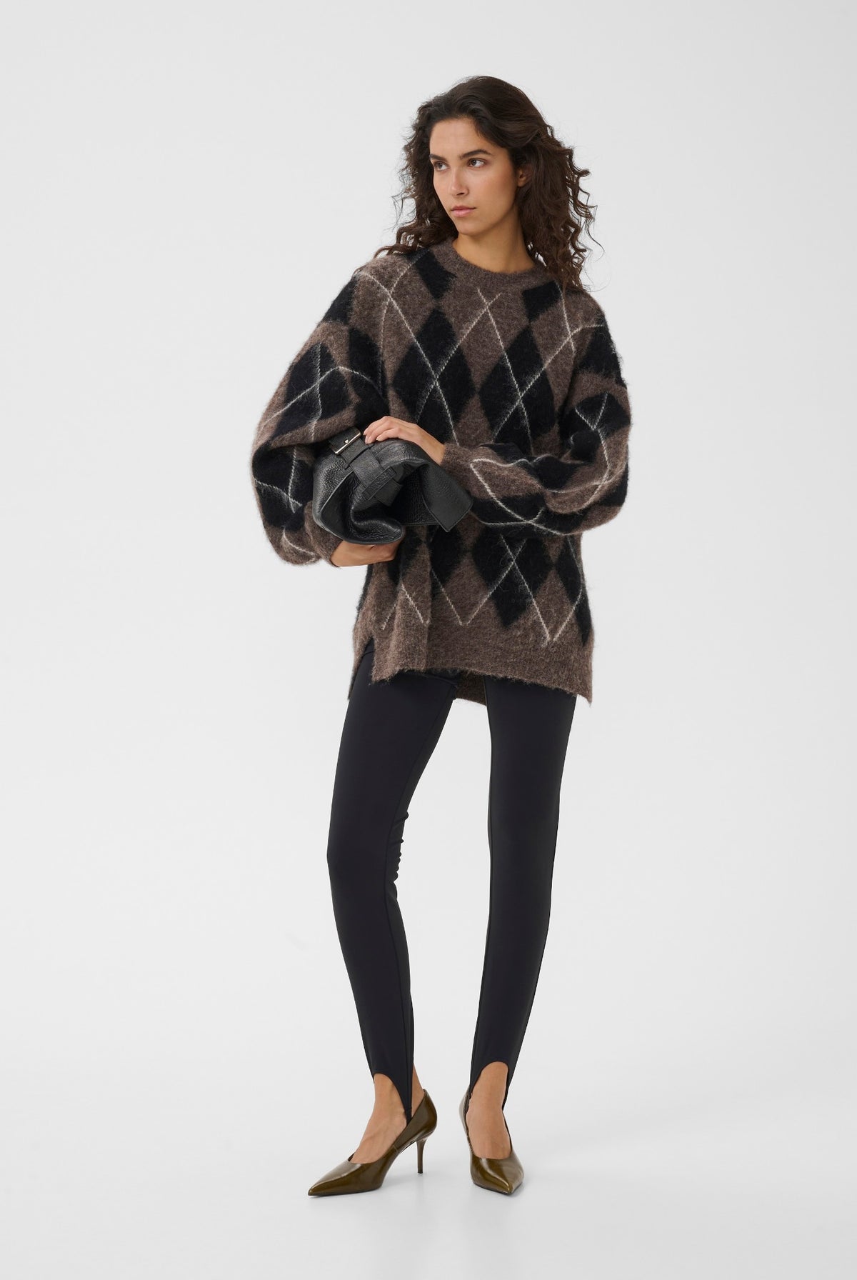 GZsida multi long pullover Black/Chestnut/Ivory - 1000153 - 10911670