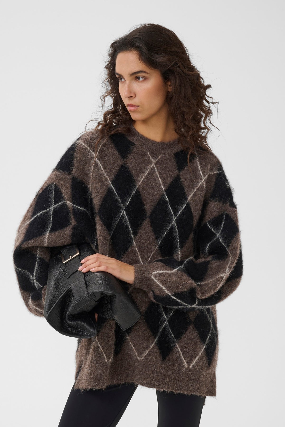 GZsida multi long pullover Black/Chestnut/Ivory - 1000153 - 10911670