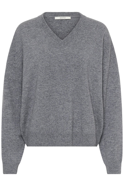 GZmanzi V-pullover Concrete Mélange - 1000053 - 10911815 Thumbnail