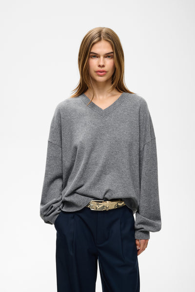 GZmanzi V-pullover Concrete Mélange - 1000053 - 10911815 Thumbnail