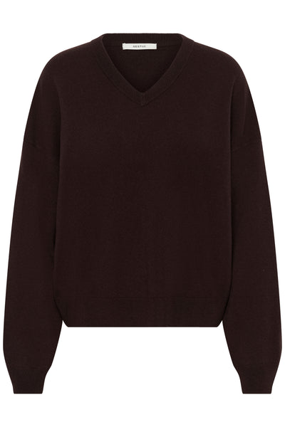 GZmanzi V-pullover Ganache - 191018 - 10911815 Thumbnail