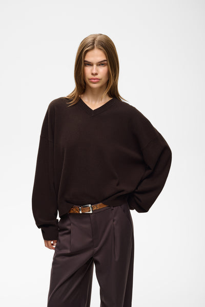 GZmanzi V-pullover Ganache - 191018 - 10911815 Thumbnail