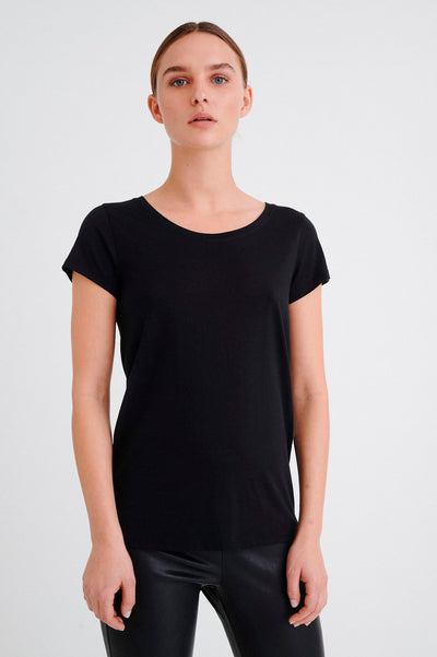 Rena T-shirt Svart - 30100782 Thumbnail