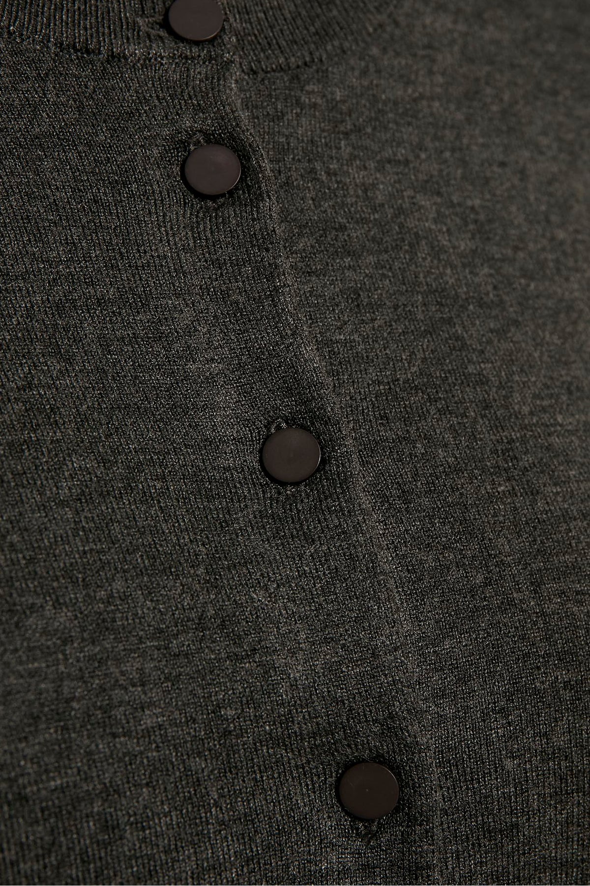 Rita Cardigan Mörkgråmelerad - 30100784