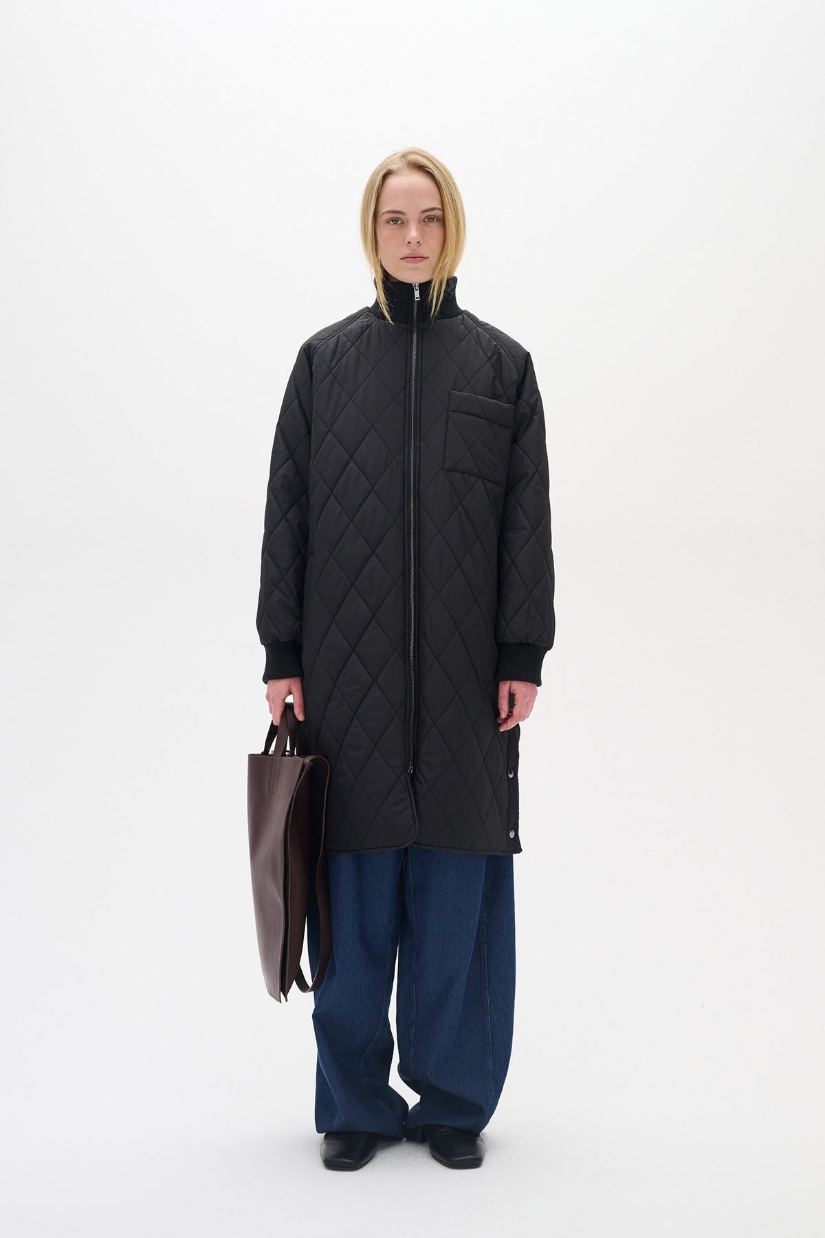 EktraIW Quilted Coat Black - 30105339