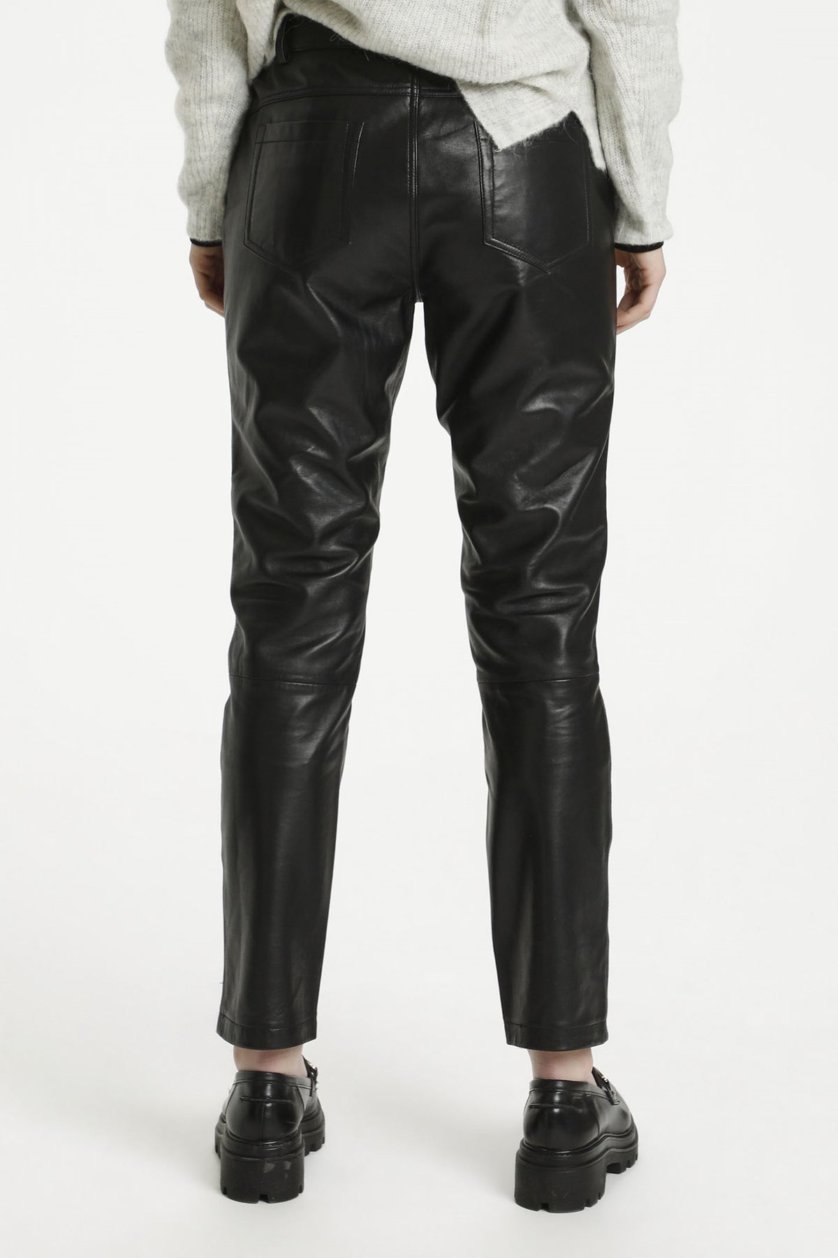 24 THE LEATHER PANT Black - 10703579