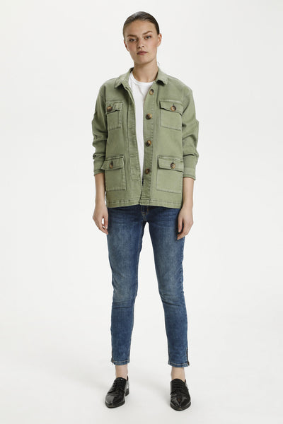 20 THE ARMY JACKET 108 Dusty Olive Wash - 10703601 Thumbnail