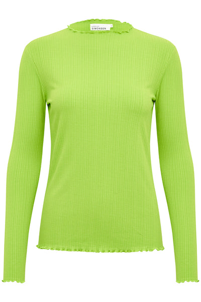 CandaceKB LS Tee Bright Lime Green - 10103316 Thumbnail