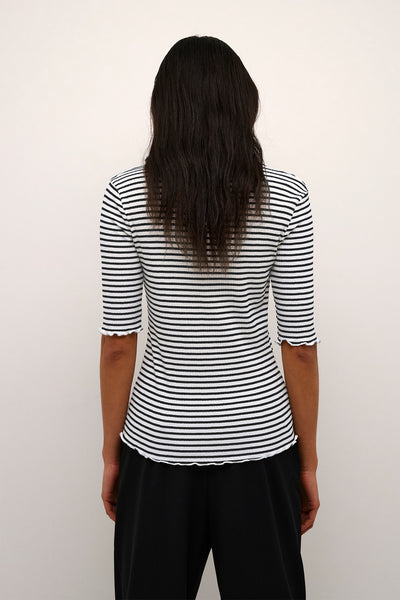 CandaceKB Stripe SS Egret/Meteorite Stripe - 10103631 Thumbnail