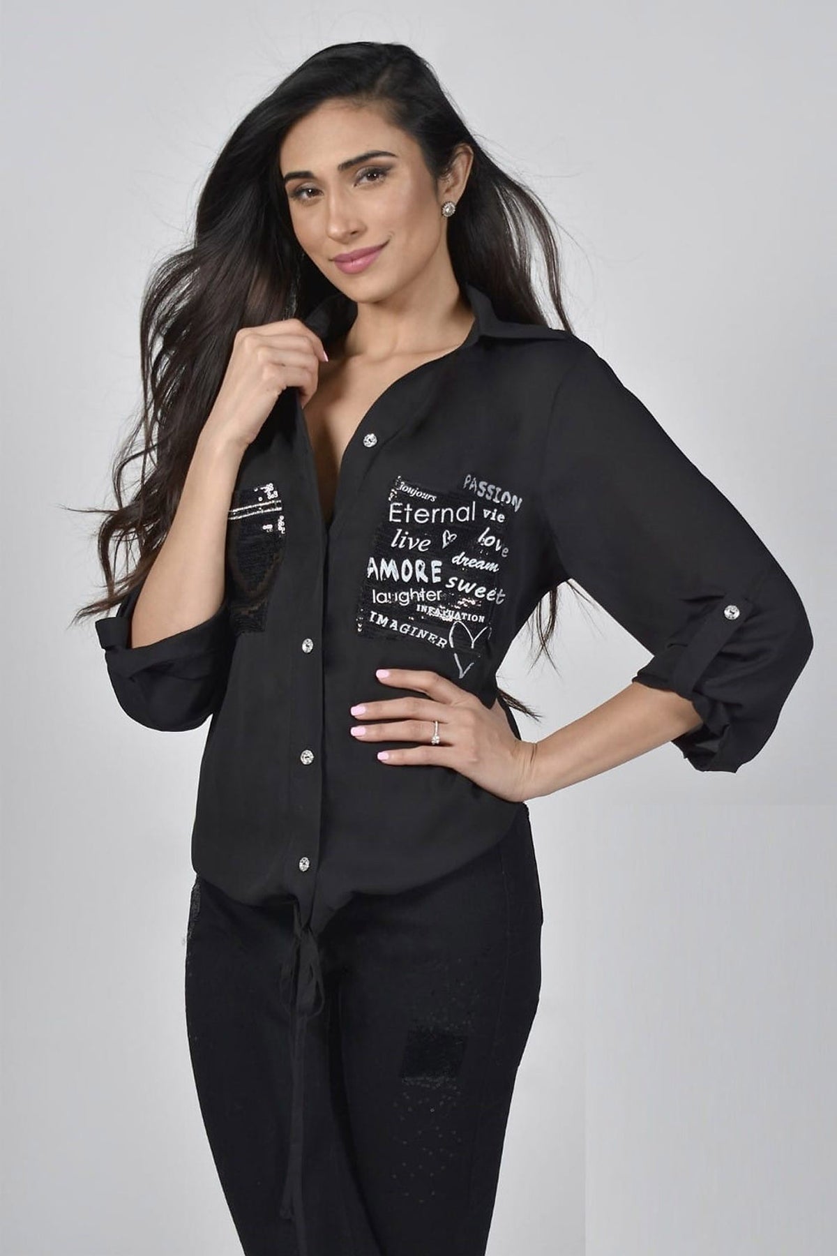 216126U SKJORTOR Black - 216126U