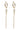 JULIE WHITE PEARL TILLBEHÖR GULD - JULIE WHITE PEARL