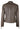 Bikerjacka i satin beige m. silverdetaljer - 10245