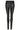 Stretch Jeans with zip pockets Black w. Silver acc. - 10642-new