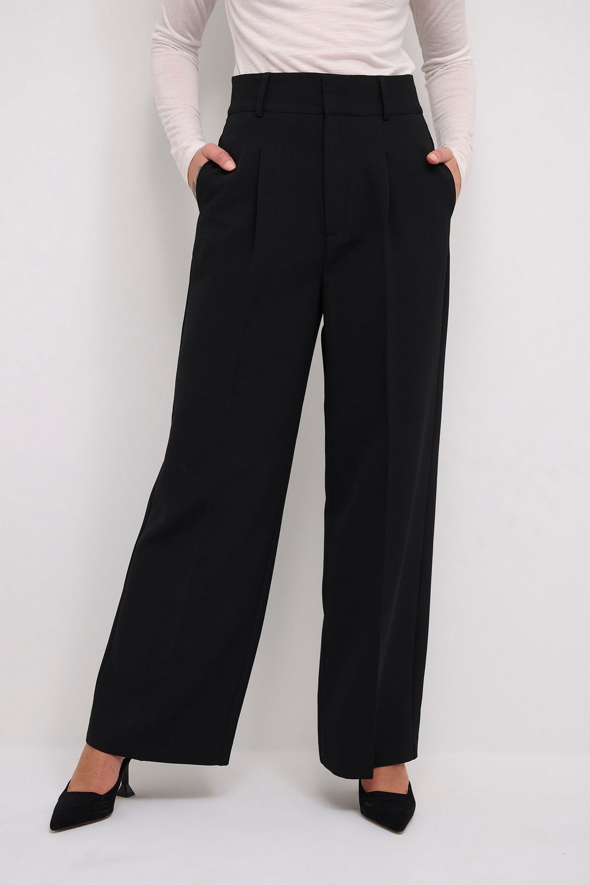 28 THE TAILORED HIGH PANT Svart - 10703971