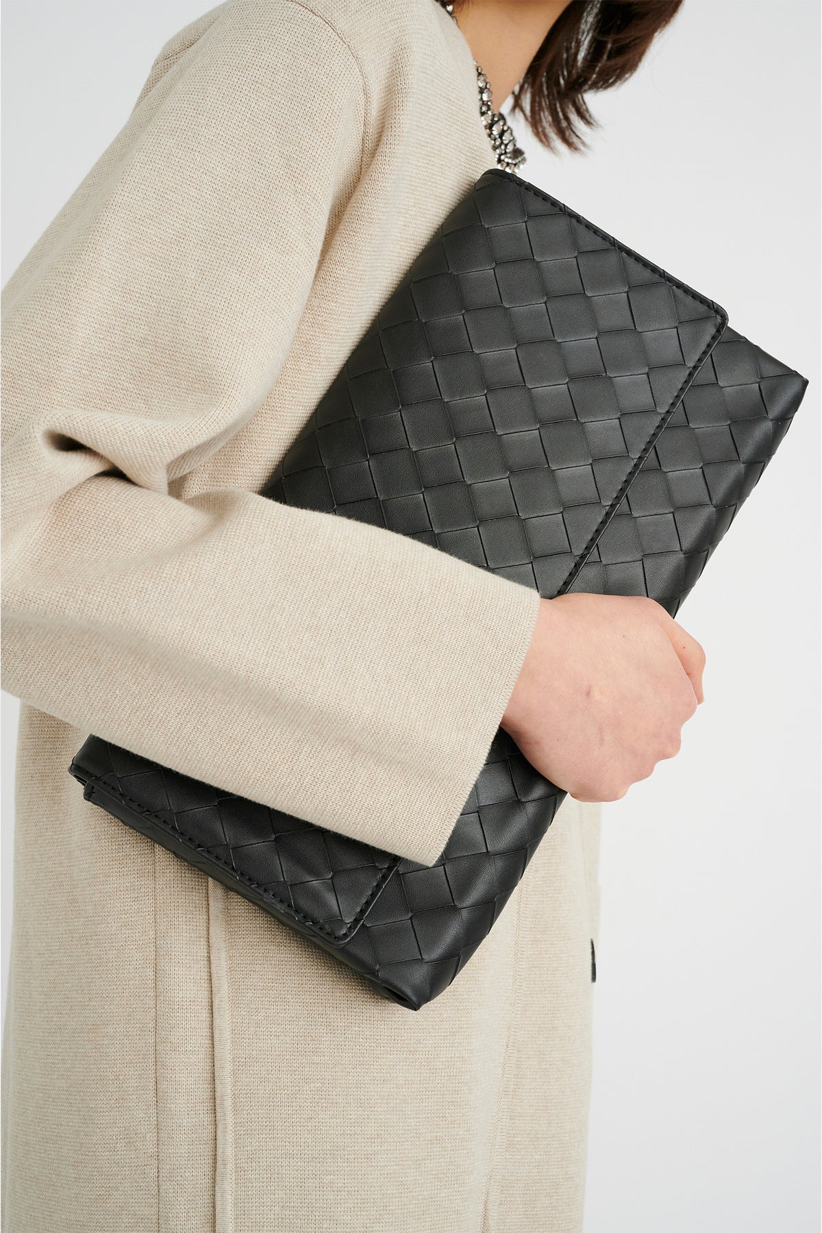 RabiIW Stor Clutch Svart