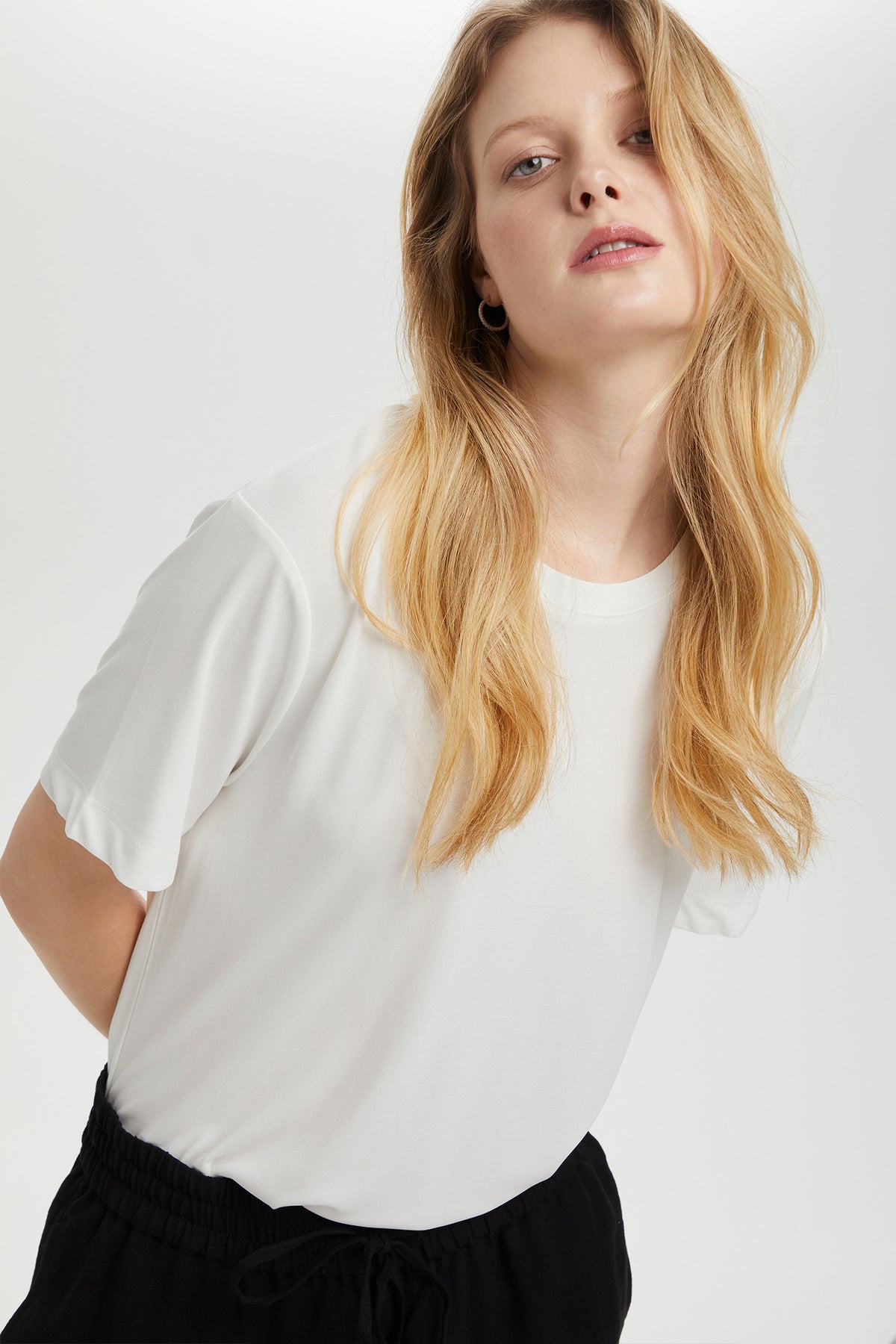 SLColumbine Loose Fit Tee Broken White - 30406247