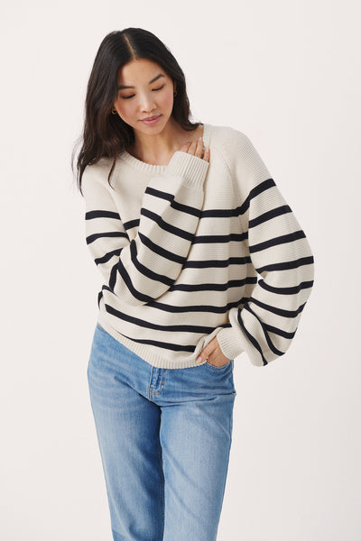 SayaPW PU Dark Navy Stripe - 30307539 Thumbnail